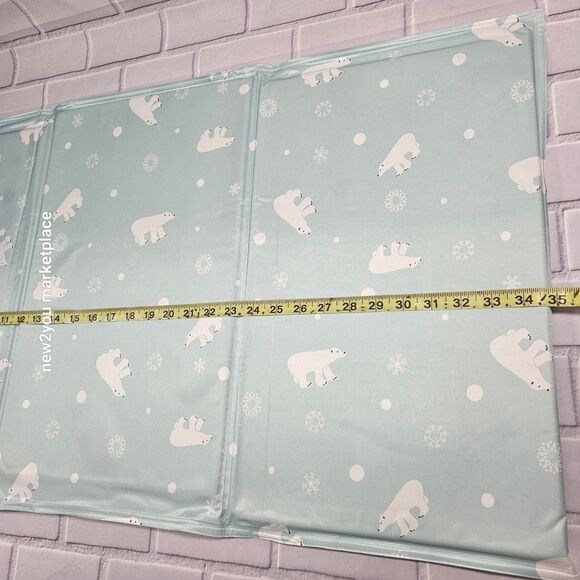 Pet Cooling Mat dog Non-Toxic Liquid Gel Pad 34.6" x 20" - Picture 3 of 4